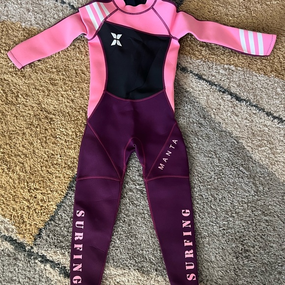Pink and Purple Rashguard Wetsuit - Picture 1 of 2